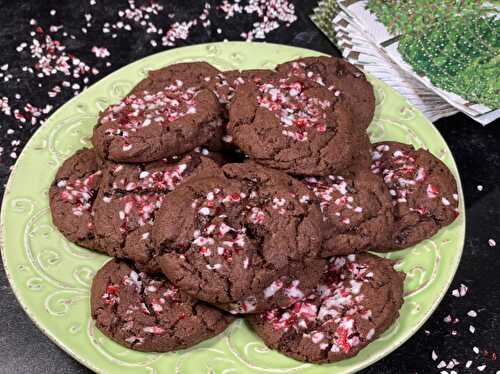 Double Chocolate Salted Peppermint Cookies