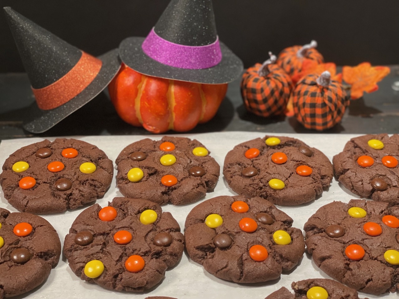 Dark Chocolate Reese’s Cookies