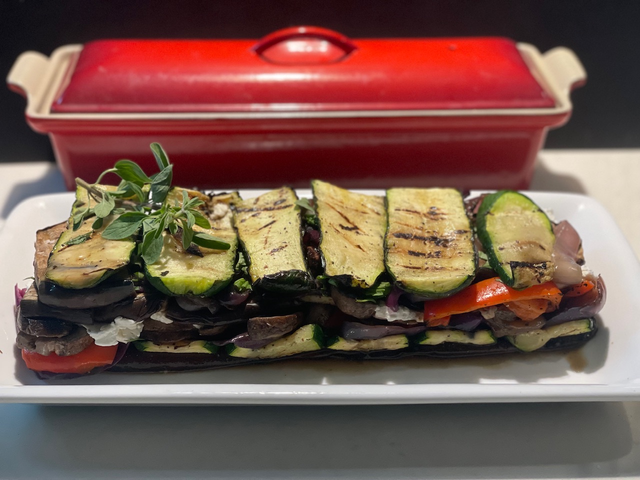 Grilled Mediterranean Veggie Terrine