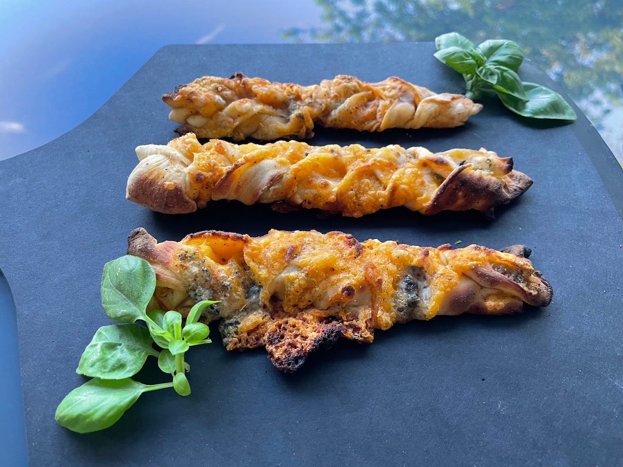 Blue Cheese & Cheddar Pizza Braids