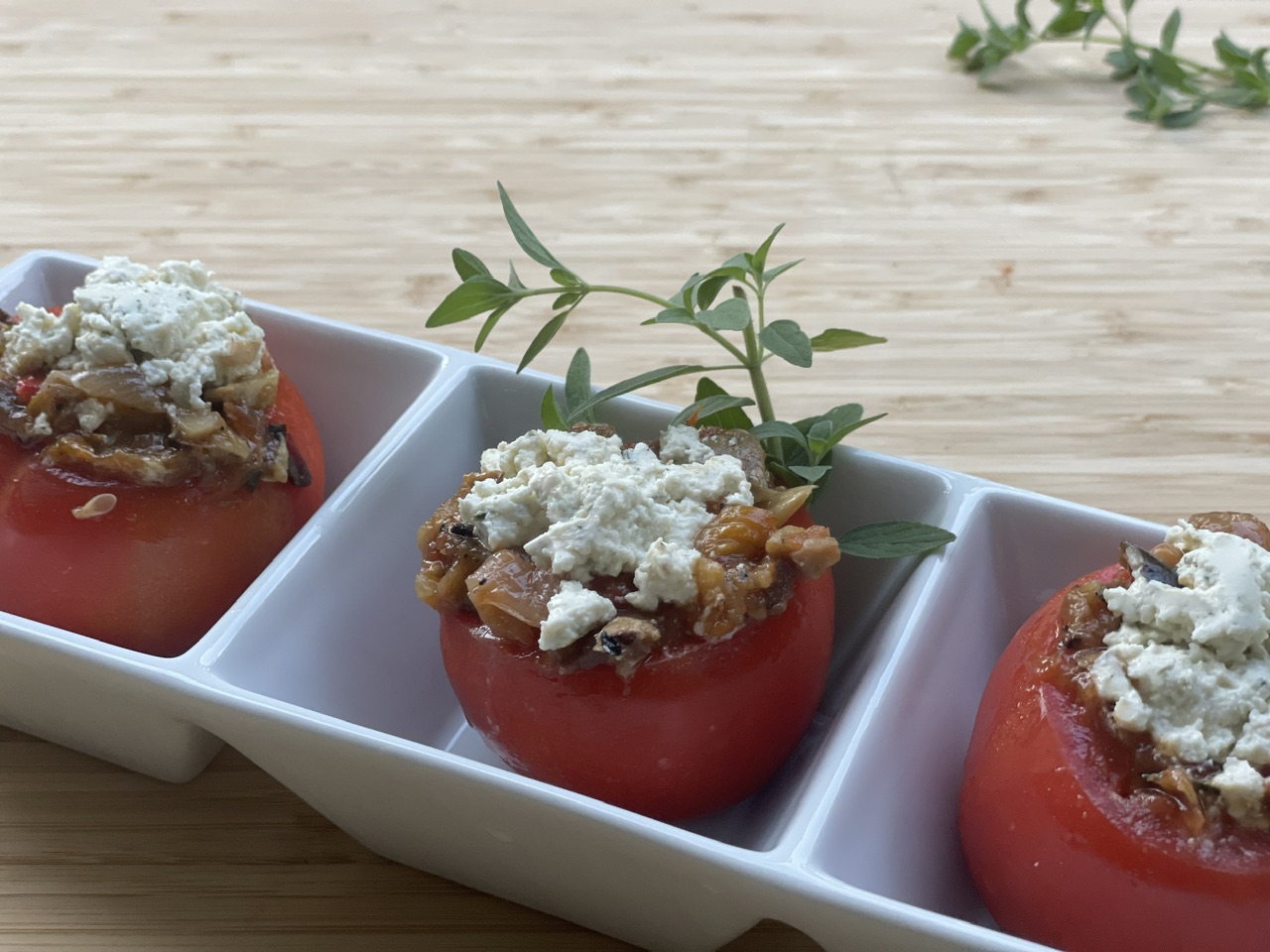 Ratatouille Stuffed Tomatoes