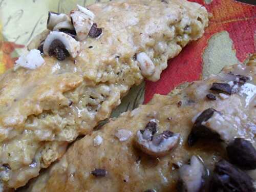 Espresso n' Cream Oatmeal Scones with Coffee Icing