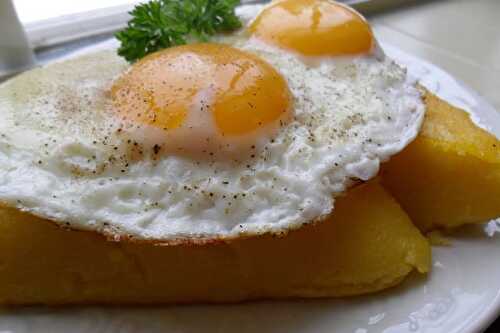 Basic Polenta, Grilled Polenta, Sunny-side Up Eggs