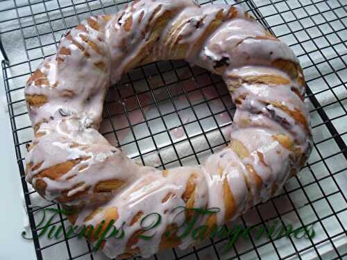 Cherry Almond Twist with Almond Cream Cheese Icing
