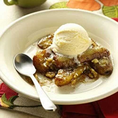 Slow Cooker Bananas Foster