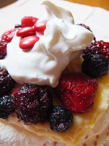 Berries on a Cloud or Pavlova
