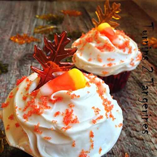Easy Candy Corn Cupcakes
