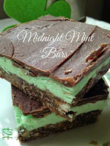 Midnight Mint Nanaimo Bars