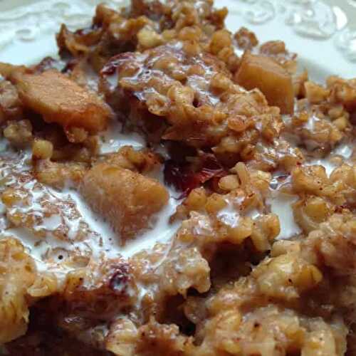 Steel Cut Oats with Dried Cherries