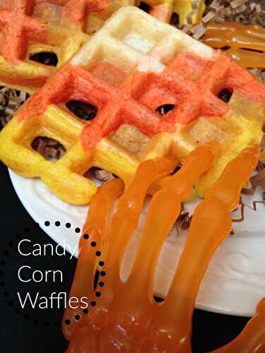 Candy Corn Waffles
