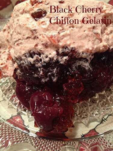 Black Cherry Chiffon Gelatin
