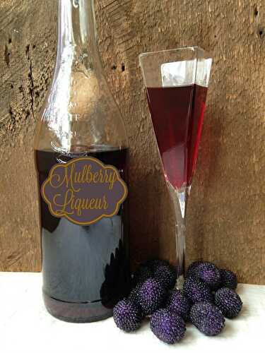 Mulberry Rhubarb Liqueur