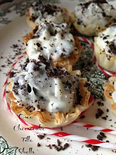 Oreo Cheesecake Fillo Shells