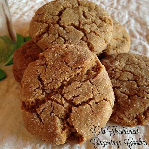 Old Fashioned Gingersnap Cookies