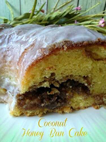 Coconut Honey Bun Cake