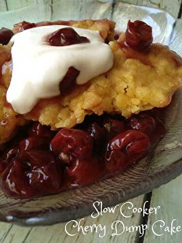 Slow Cooker Cherry Dump Cake