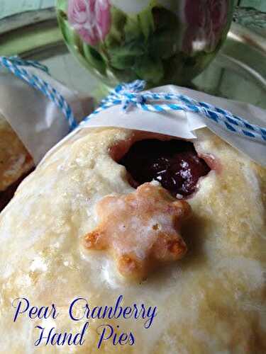 Pear Cranberry Hand Pies