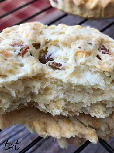 Cheese and Bacon Sourdough Biscuits