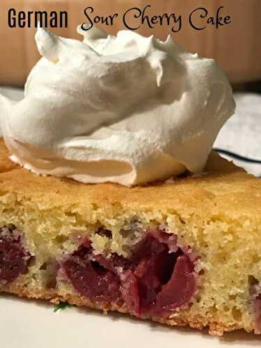 German Sour Cherry Cake