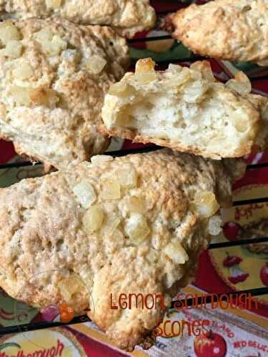 Lemon Sourdough Scones