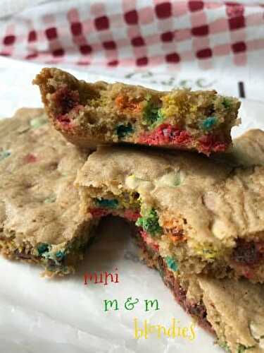 Mini M & M Blondies