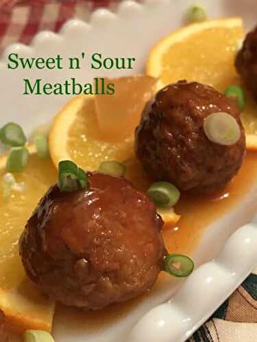 Cocktail Sweet and Sour Meatballs