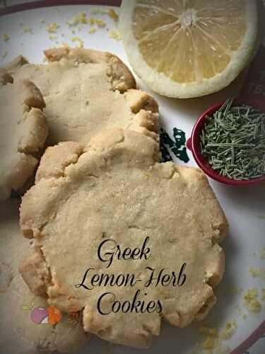 Greek Lemon-Herb Cookies