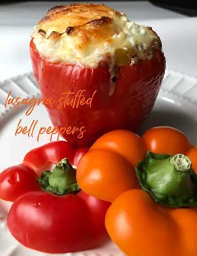 LASAGNA STUFFED PEPPERS (GLUTEN-FREE) (Low-Carb)