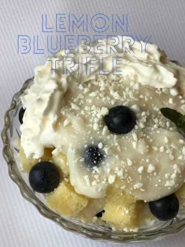 Individual Lemon Blueberry Trifle