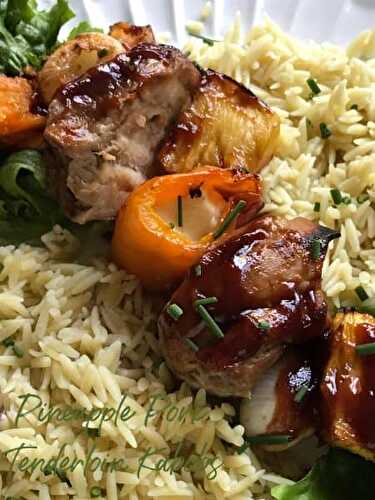 Pineapple Pork Tenderloin Kabobs