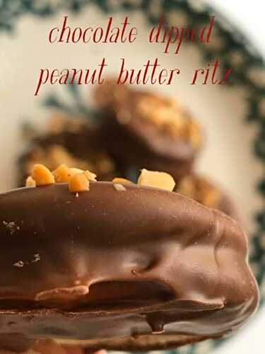 Chocolate Dipped Peanut Butter Ritz