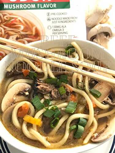 Beefy Mushroom Noodle Soup