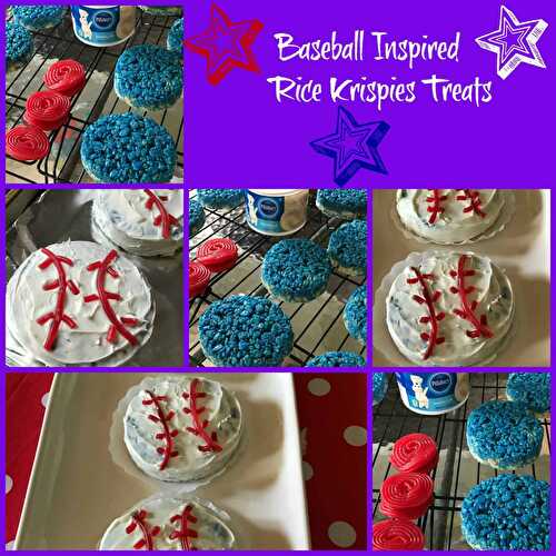Baseball Themed Krispie Treats
