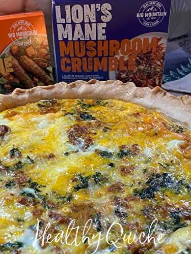 Healthy Quiche made with Big Mountain Foods