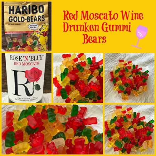 Red Moscato Drunken Gummi Bears