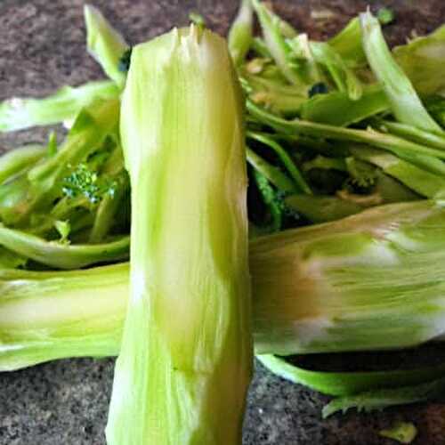 Save Broccoli Stems for Recipes