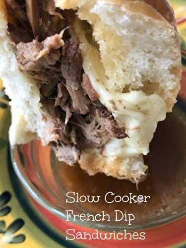 Slow Cooker Easy French Dip Sandwiches