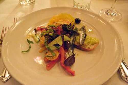 Anchovy and Melon Salad Recipe with Orange and Lemon Juices