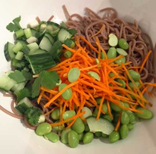 Easy Soba Noodle Salad Recipe - Best Japanese Cold Soba Noodle Salad