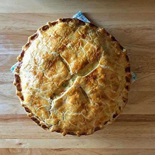 English Chicken Pie | Chicken and Vegetable Pie with Thyme and Nutmeg