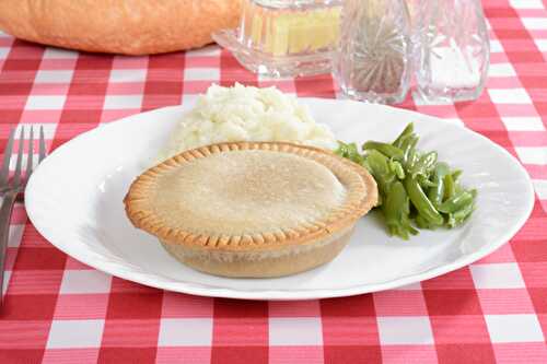 English Chicken Pot Pies Recipe with Cream and Puff Pastry