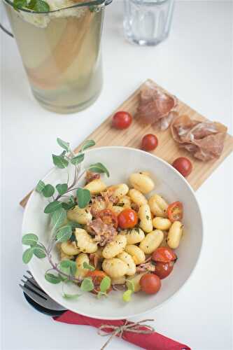 Gourmet Gnocchi with Cherry Tomatoes and Proscuitto