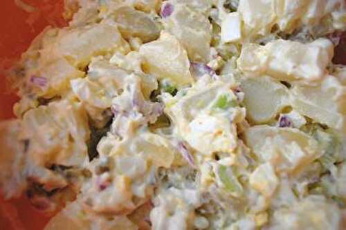Herring Potato Salad with Dill Pickles & Sour Cream | Easy Herring Salad
