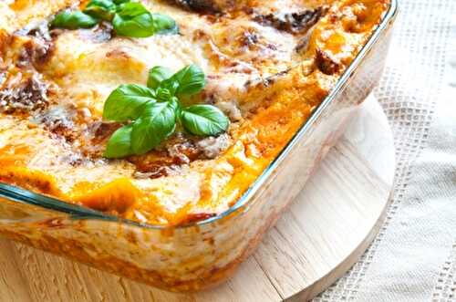 Lasagna with Ricotta and Italian Sausage and Herbs | Sausage Lasagna