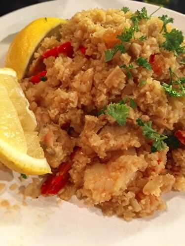 Low Carb Paella Recipe | Easy Keto Paella Recipe with Cauliflower Rice