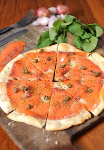 Smoked Salmon Pizza with Capers | Gourmet Smoked Salmon Pizza