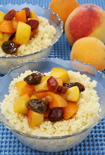 Steamed Couscous with Fruit | Couscous with Fruit and Almonds