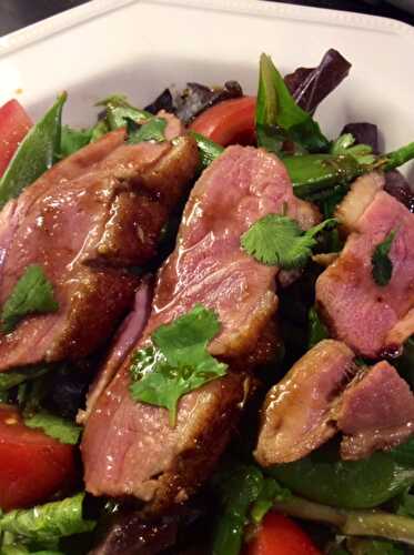 Warm Duck Breast Salad with Oriental Dressing | Salad with Duck Breast