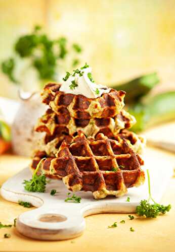 Zucchini Fritter Chaffles | Courgette Waffles
