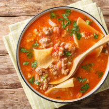Lasagna Soup without Noodles